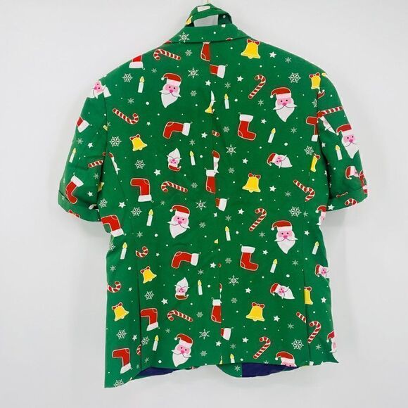 OppoSuits Size 44 Green Santa Boss Summer Suit Festive Holiday 3-Piece Outfit - Picture 10 of 16